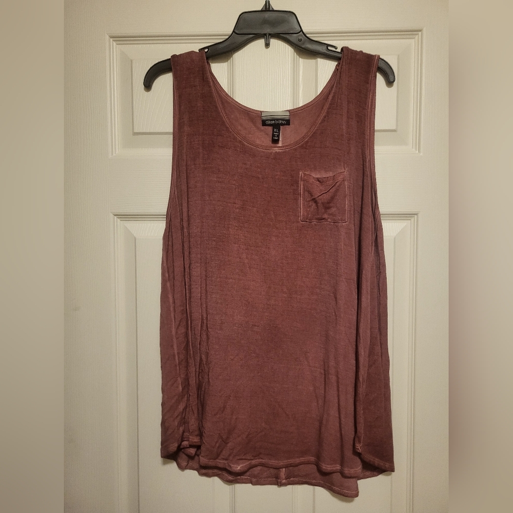 Allison Brittney Maroon Tank Top